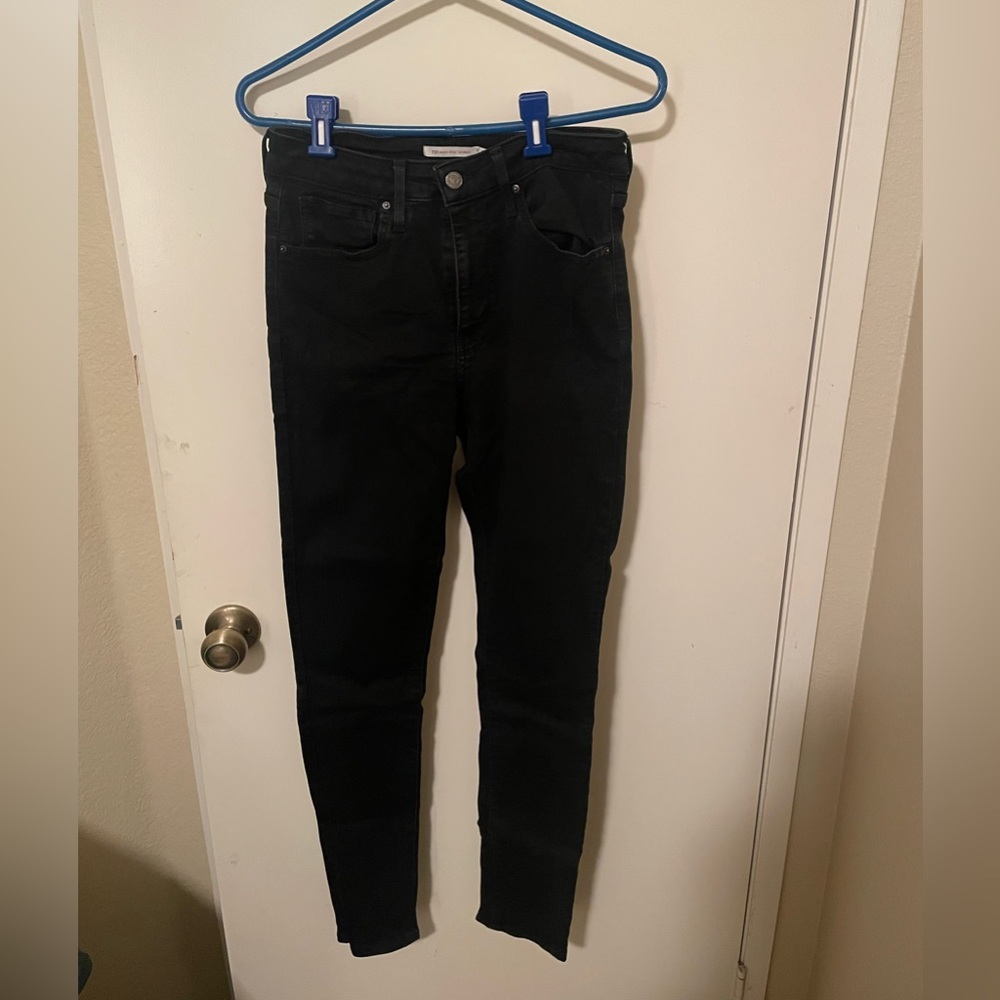 Levi 721 High Rise Skinny Black Size 30